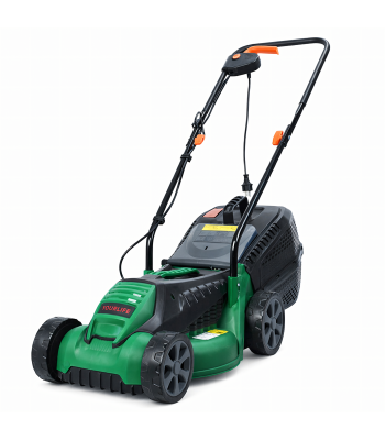 Elektriskais zāles pļāvējs ar lielu savācējgrozu, viegls un jaudīgs, 30L 1600W 32cm