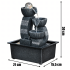 dekoratīva galda strūklaka dārzam ar led apgaismojumu 30 x 15,5 x 21 cm