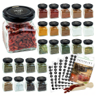 garšvielu burciņas 120 ml, 24 gab., 200 uzlīmes, karotīte un grāmata