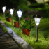 6 gab. dārza saules lampu komplekts, ieduramas, ūdensizturīgas, 41 cm, āra lietošanai