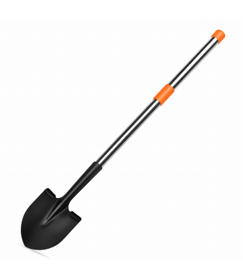 Saliekama teleskopiskā dārza lāpsta ar smailu asmeni 80–110 cm