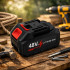 universāls 18 v 6000 mah akumulators mazgātājiem, trimmeriem, zāģiem un skrūvgriežiem
