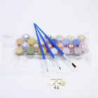 gleznošana pēc numuriem ar rāmi eifeļa tornis 40 x 30 cm