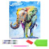Dimanta izšuvums Diamond Painting ar saules motīvu, komplekts XXL, 120x60 cm