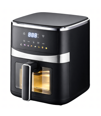 Bezeļļas karstā gaisa friteris 8 programmām, 1500 W, jaudīgs, 5 L