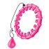 saliekams hula hoop riņķis ar svaru un masāžas izciļņiem plus size