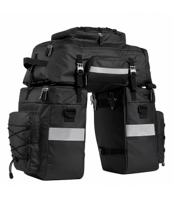Sakwa ūdensnecaurlaidīga velosipēda soma, mugursoma bagāžniekam, 3 vienā, liela, 48L XXL