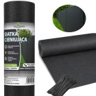 Ēnošanas un maskējošais tīkls žogam 1,5 x 50 m, 95%, 180 g + 100 savilces