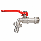 Lodveida ūdens krāns 1/2″ un 3/4″ mucai, IBC tvertnei un dārzam