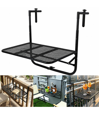 Salokāms piekaramais galds balkonam un terasei, regulējams, 30kg