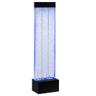 Brīvi stāvoša burbuļojoša ūdens siena ar LED RGB krāsām 150x39x26cm
