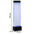 Brīvi stāvoša burbuļojoša ūdens siena ar LED RGB krāsām 150x39x26cm