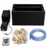 Brīvi stāvoša burbuļojoša ūdens siena ar LED RGB krāsām 150x39x26cm