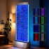 Brīvi stāvoša burbuļu ūdens siena ar LED RGB apgaismojumu, 183 x 50,5 x 28 cm