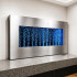 Piekarināma sienas ūdens burbuļu strūklaka ar LED RGB apgaismojumu 95 x 55 x 11,5 cm