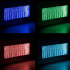 Piekarināma sienas ūdens burbuļu strūklaka ar LED RGB apgaismojumu 95 x 55 x 11,5 cm