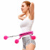Saliekams smagais hula hoop riņķis ar izciļņiem plus size, 256 gab.