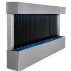 Piekarama ūdens siena, kaskādes strūklaka ar LED RGB krāsām 120x60x13cm