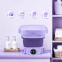 Mini saliekamā automātiskā veļas mašīna ceļošanai un kempingam 8L