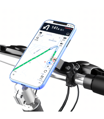 Telefona turētājs ar vibrāciju slāpētāju velosipēdam, motociklam, skrejritenim un navigācijai MTB
