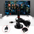 Iekštelpu digitālā TV antena ar aktīvo pastiprinātāju DVB-T2 HEVC MUX-8 ar magnētu 4K
