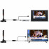 Iekštelpu digitālā TV antena ar aktīvo pastiprinātāju DVB-T2 HEVC MUX-8 ar magnētu 4K