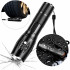 Taktiskais LED lukturītis, ūdensizturīgs, militārais, jaudīgs, Zoom — 10W, 200Lm, 300m, T6
