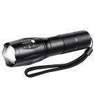 Taktiskais LED lukturītis, ūdensizturīgs, militārais, jaudīgs, Zoom — 10W, 200Lm, 300m, T6