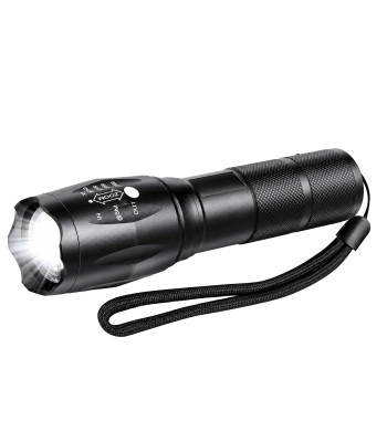Taktiskais LED lukturītis, ūdensizturīgs, militārais, jaudīgs, Zoom — 10W, 200Lm, 300m, T6