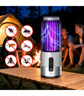 Piekarināma dārza lampa insektu iznīcināšanai ar taimeri, odiem, mušām un kukaiņiem