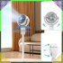Bezvadu stāvošais ventilators terasei, grīdai un birojam ar tālvadības pulti, 3w1, 38–82 cm