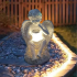 Saules enerģijas LED eņģeļa figūriņa–svečturis dārza un kapa dekorēšanai 18cm