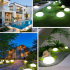 Saules LED akmens dārza lampa terasei, āra lietošanai, eleganta, 14cm