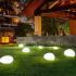 Saules LED akmens dārza lampa terasei, āra lietošanai, eleganta, 14cm