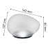 Saules LED akmens dārza lampa terasei, āra lietošanai, eleganta, 14cm