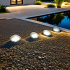 Saules LED akmens dārza lampa terasei, āra lietošanai, eleganta, 14cm