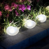 Saules LED akmens dārza lampa terasei, āra lietošanai, eleganta, 14cm