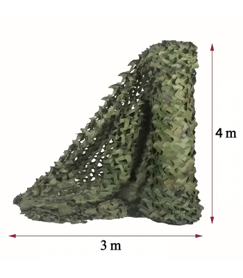 Militārais maskēšanās tīkls dārzam, kamuflāžas ēnojuma pārsegs Moro 3x4m