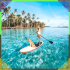Saliekams kajaka airis SUP dēlim 2 vienā, regulējams, 3 daļīgs Pro 210 cm