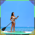 Saliekams kajaka airis SUP dēlim 2 vienā, regulējams, 3 daļīgs Pro 210 cm