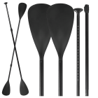 Salokāms kajaka airis SUP dēlim 2 vienā, regulējams, 4 daļās, divpusējs Pro 210 cm