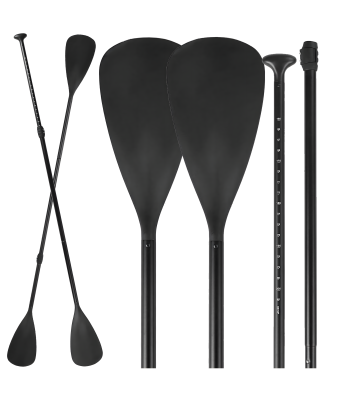 Salokāms kajaka airis SUP dēlim 2 vienā, regulējams, 4 daļās, divpusējs Pro 210 cm