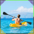 Salokāms kajaka airis SUP dēlim 2 vienā, regulējams, 4 daļās, divpusējs Pro 210 cm