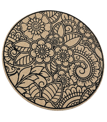 Galda paliktnis, apaļš boho stila aizsargpaklājiņš šķīvim, 38 cm