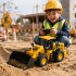 RC buldozers ar tālvadības pulti, celtniecības tehnika, liels