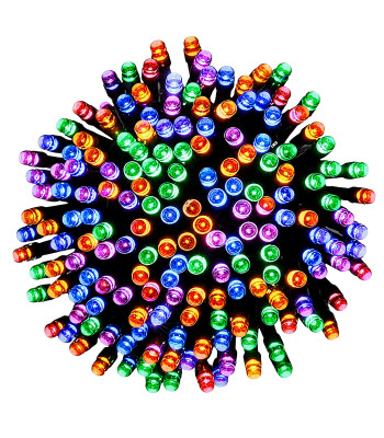 Ziemassvētku dekoratīvā gaismas virtene, daudzkrāsaina, RGB, 200 LED, 20 m