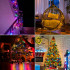 Ziemassvētku dekoratīvā gaismas virtene, daudzkrāsaina, RGB, 200 LED, 20 m