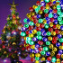 Ziemassvētku dekoratīvā gaismas virtene, daudzkrāsaina, RGB, 200 LED, 20 m