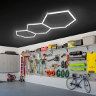 LED Hexagon paneļu lampa darbnīcai, garāžai un mājai 247x98cm 125W 6500K