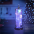 Elektriskā LED svece, sveces ieliktnis kapu lukturiem ar baterijām un spīdumiem 19,5 cm